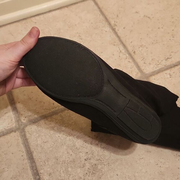 Rampage Women's "Charter" Black Faux Suede Pull-On Winter Boots Size 8.5 - Picture 5 of 9